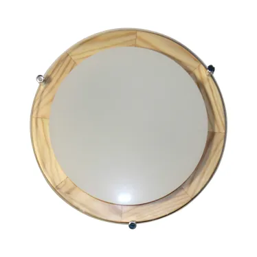 Светильник "Полесье" 300 НПБ 09-2х40-002 М95 белый /корпус сосна /держатель хром | 1005205890 | Элетех