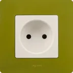 ETIKA Розетка без заземления со шторками белая винтовые зажимы