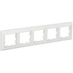 BRITE Рамка 5 постов РУ-5-Бр белый/белый IEK