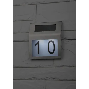 Номер дома с подсветкой, на солнечной батарее, 2LED (48/576) ERAFS048-09