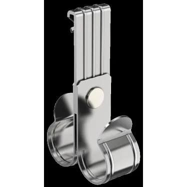 Зажим балочный верт. 1-5мм под трубу 25мм двойной HDZ