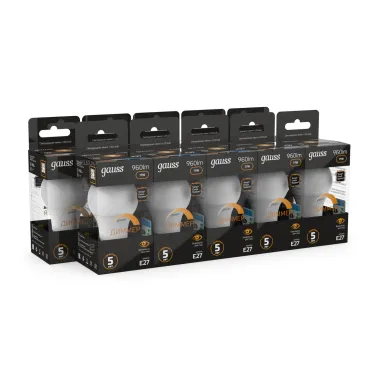 Лампа светодиодная LED 11Вт E27 220В 3000К A60, диммируемая | 102502111-D | Gauss