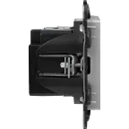 Valena LIFE.Зарядное устройство с двумя USB-разьемами тип С-тип С 240В/5В 3000мА.С лицевой панелью.Цвет Алюминий