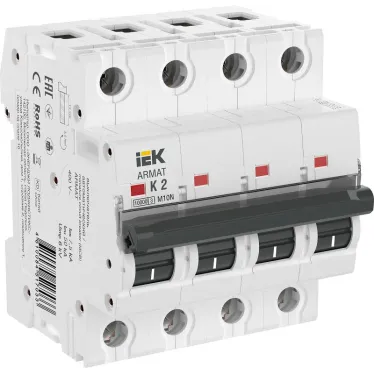 ARMAT Выключатель автоматический четырехполюсный M10N K 2А