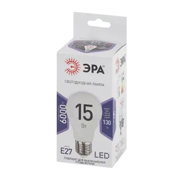 Лампа светодиодная LED A60-15W-860-E27(диод,груша,15Вт,хол,E27)
