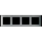 Valena LIFE Рамка 4 поста сталь универсальная