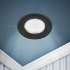 Светильник встраиваемый алюминиевый KL107 BK/SL MR16 GU5.3 черный серебро