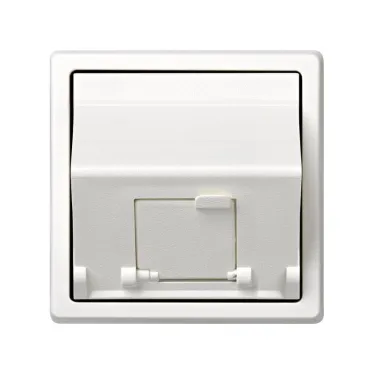 Адаптер на 1 RJ45(12) 75528-, 75540-, 75541-, 75544-39, наклон., S73L, белый