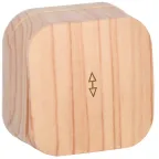 GLORY Выключатель одноклавишный наружный проходной сосна