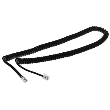 Шнур витой трубочный 4р-4с 2м черный (уп 10 шт),