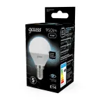 Лампа светодиодная LED 9.5Вт E14 220В 4100К Globe | 105101210 | Gauss