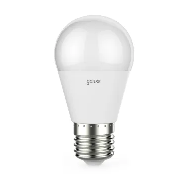 Лампа светодиодная LED 7Вт E27 220В 3000К шар, диммируемая | 105102107-D | Gauss