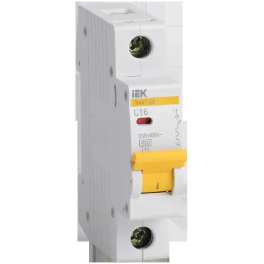 Выключатель автоматический однополюсный 0.5А С ВА47-29 4.5кА