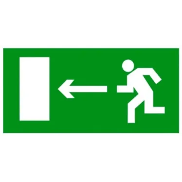 Знак ''Направление к эвакуационному выходу налево'' 150х300мм PROxima