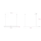 Светильник LED Geometria Block SPO-116-W-40K-024 24Вт 4000K 1750Лм IP40 1200х70х50 белый подвесной драйвер внутри