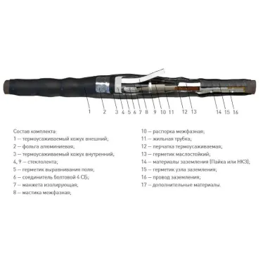 Муфта 4(3) СТп-1 (150-240) с соединителями МКС ЗЭТАРУС
