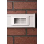 Рамка+суппорт на 4 модуля (2 поста) C-Line