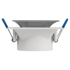 Светильник встраиваемый декоративный KL102 WH/CH MR16 GU5.3 белый хром