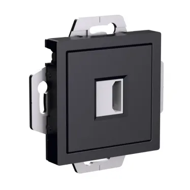 ATLASDESIGN РОЗЕТКА HDMI, механизм, КАРБОН