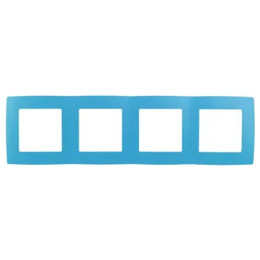 Рамка на 4 поста, Эра12, голубой, 12-5004-28