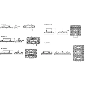 Светильник светодиодный HB LED 100 D60 5000K G3