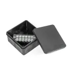 Коробка распределительная двухкомпонентная (HF) в комплекте с 6-кл. зажимами, сечение до 2,5 мм?, 100х100х50 черная