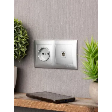 Валенсия Рамка 2-местная сталь