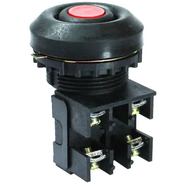 Выключатель кнопочный ВК30-10-11110-54У2 красный 1з+1р цилиндр IP54 10А 660В