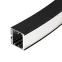 Профиль SL-ARC-3535-D1500-W90 BLACK (1180мм, дуга 1 из 4) (ARL, Алюминий)