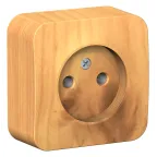 BLANCA розетка наружная без заземления без шторок, 16А, 250В, ясень