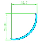 Экран ARH-KANT-H30-2000 Round Frost-PM (ARL, Пластик)