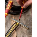 Шина нулевая с заземлением 63.14 латунь