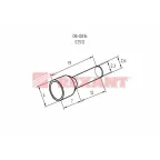 Наконечник штыревой втулочный изолир F-12 мм 2.5 кв мм (НШВи 2.5-12) синий, REXANT