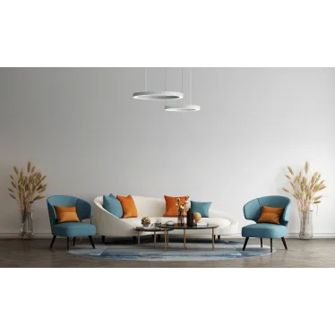 Светодиодный светильник Enso подвесной 50 Вт 1050х40 мм 4000 K с рассеивателем опал RAL9003 белый матовый | V1-R0-00525-30000-2005040 | VARTON