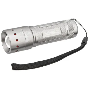 Фонарь светодиодный NPT-B01-3AAA 1LED 5Вт велосипедный металл+пластик