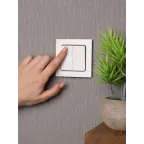 Стокгольм Механизм Выключателя 2-кл. 10А белый