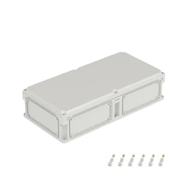 Корпус IP66/IP67, 600х300х146 мм, без МП, с фланцами, непрозрачная крышка H- 21 мм