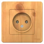 BLANCA скрытой установки розетка без заземления без шторок 16А, 250В, ясень