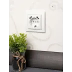 Розетка Минск 1-местная СП с заземлением 16А белая с защитными шторками с 2 USB 2,1А