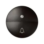 Клавиша с индикатором и пиктограммой звонок для 75160-39, S88, коричневый