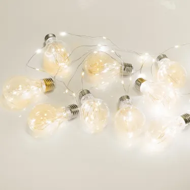 Гирлянда светодиодная Ретро-лампы , 3 м, ТЕПЛЫЙ БЕЛЫЙ | 303-076 | NEON-NIGHT