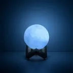Светильник настольный NN001 3D Луна 1W 5V Li-ion 450mA D10см белый LED 1/6/24 | NN001 | Gauss