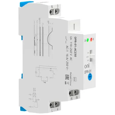 Фотореле OPR-01 1 конт. 230В АС с вынос.дат. ONI