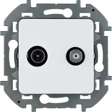 Розетка TV/SAT звезда INSPIRIA белая