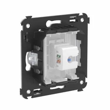 Avanti Телефонная розетка RJ-12 без шторки в стенуодинарная Белое облако