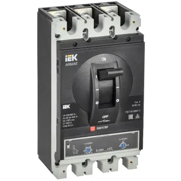 Выключатель автоматический в литом корпусе ARMAT 3P типоразмер I 85кА 500А расцепитель термомагнитный регулируемый
