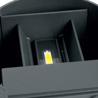 Светильник светодиодный уличный ДБУ-2х3w вверх/вниз 4000К IP54 черный