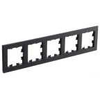 ATLASDESIGN NATURE рамка пятипостовая, МЕТАЛЛ ОНИКС