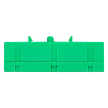 Шина 0 PE (6х9мм) 12 отверстий латунь зеленый изолированный корпус на DIN-рейку PROxima