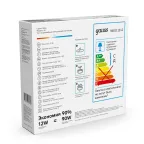 Светильник светодиодный встраиваемый квадратный с декоративным стеклом 12W 4000K 1/40 | 948111212 | Gauss